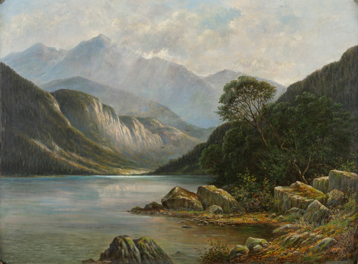 Badersee mit Wetterstein 1900 1910