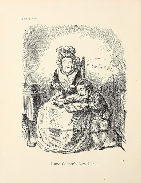 Dame Cobdens New Pupil 1860