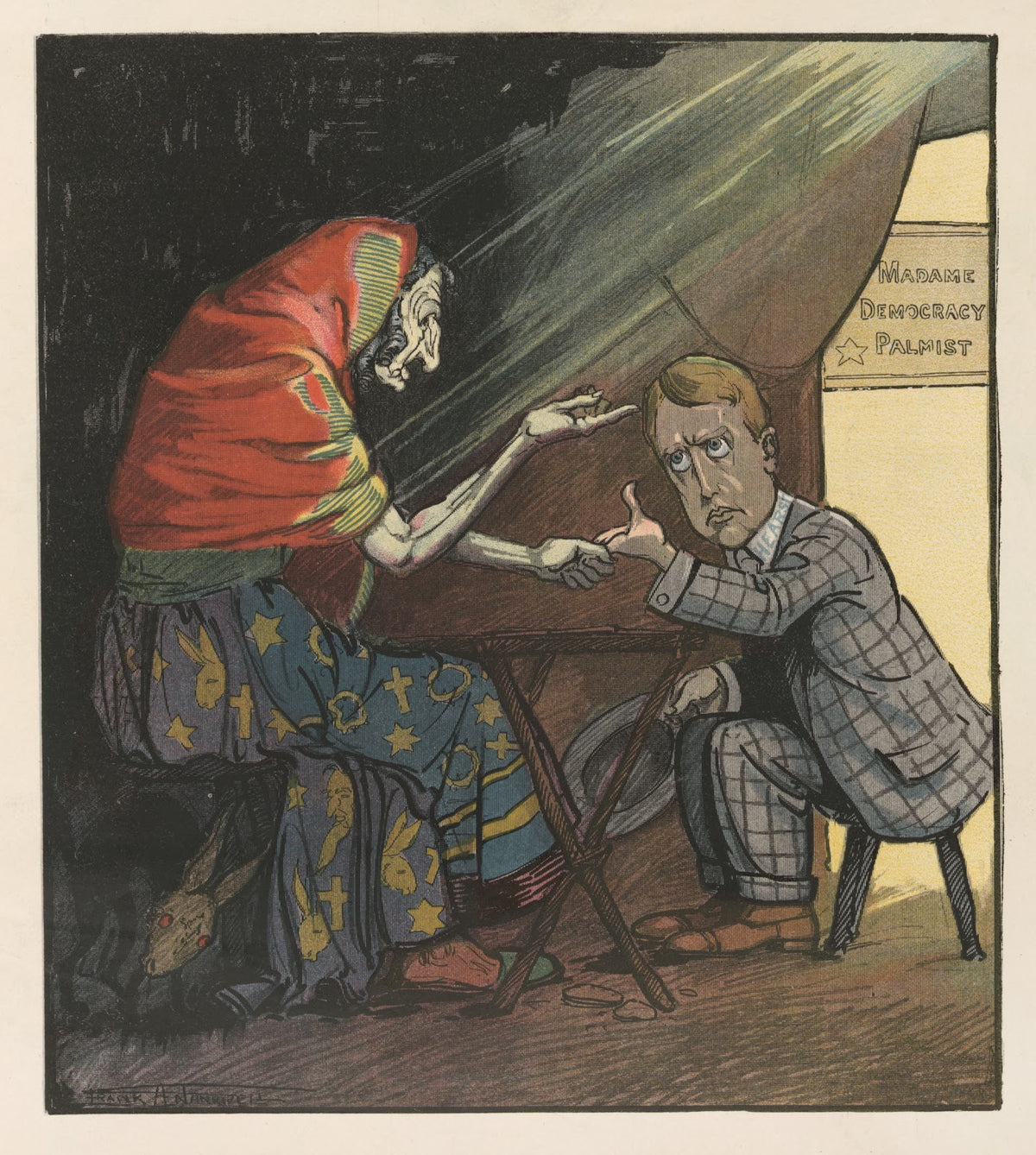 Reading his future 1906
