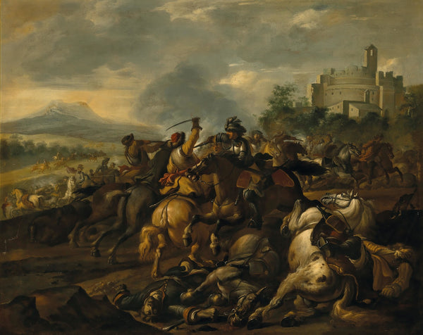A cavalry skirmish