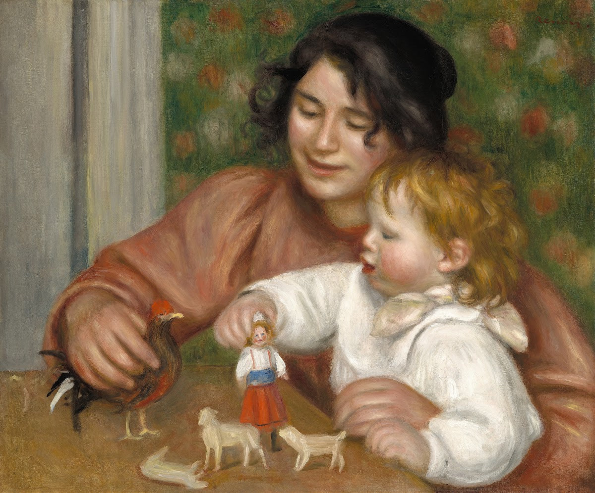 Child with Toys Gabrielle and the Artists Son Jean 1895 1896