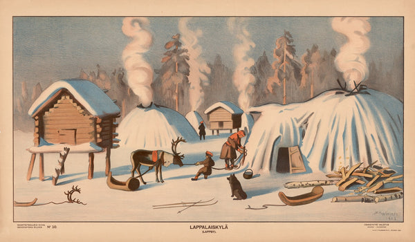 Lappalaiskylä Lappby 1908