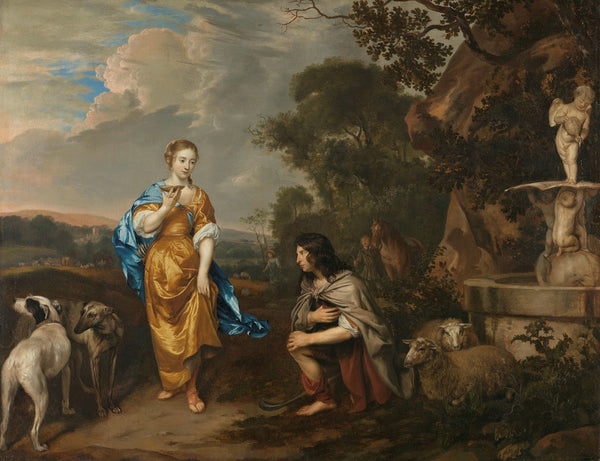 Double portrait of a young couple as Granida and Daiphilo c 1640 c 1670