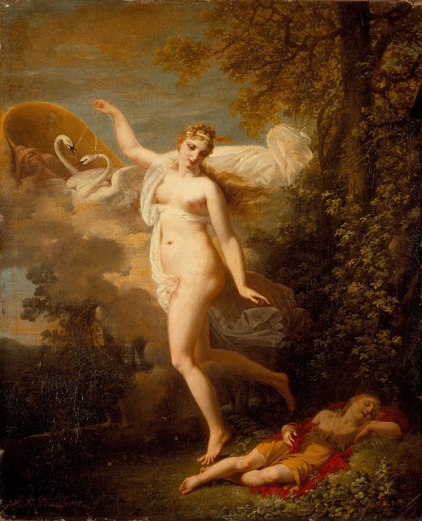 Venus and a Sleeping Cupid circa 1810