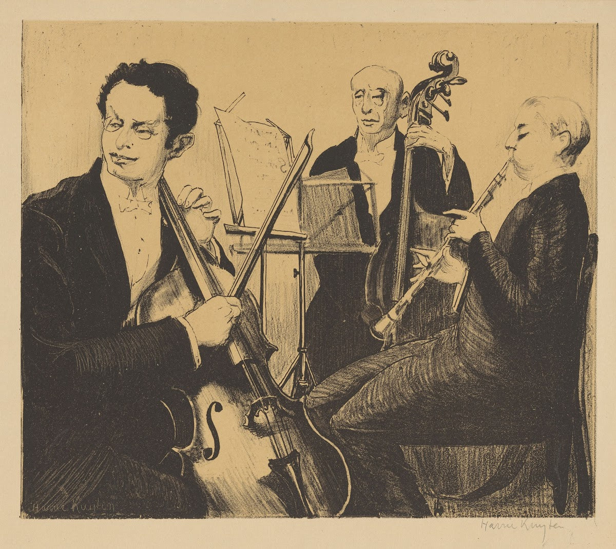 Three musicians 20th century