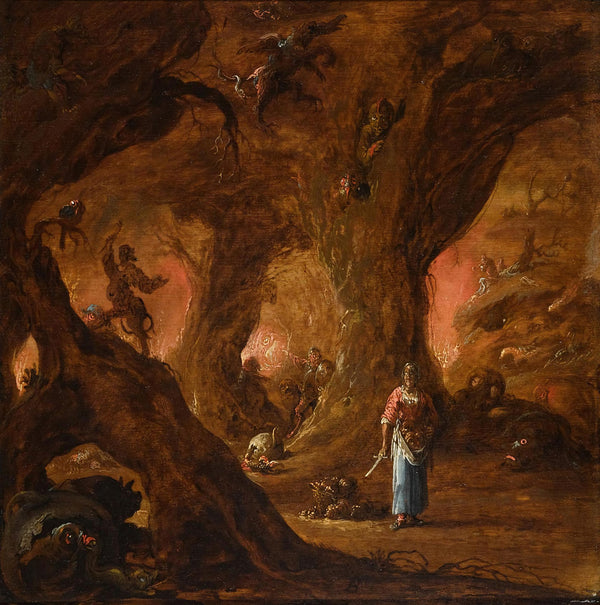 A Sorceress In A Wood Surrounded By Devils