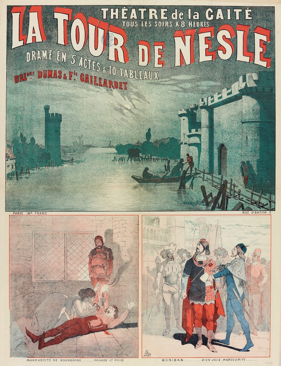Theatre De La Gaite Tous Les Soirs A 8 Heures La Tour De Nesle 1882 1883