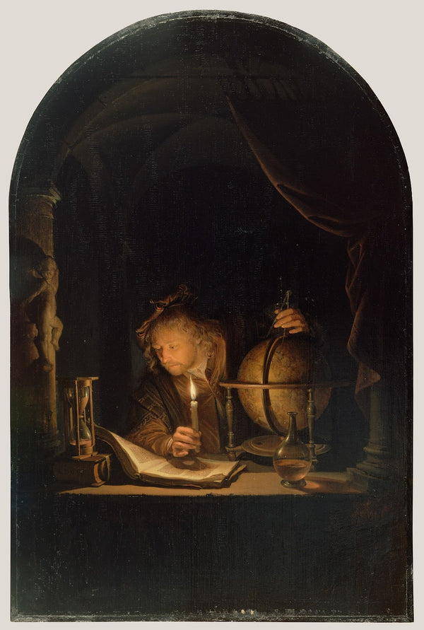 Astronomer by Candlelight late 1650s