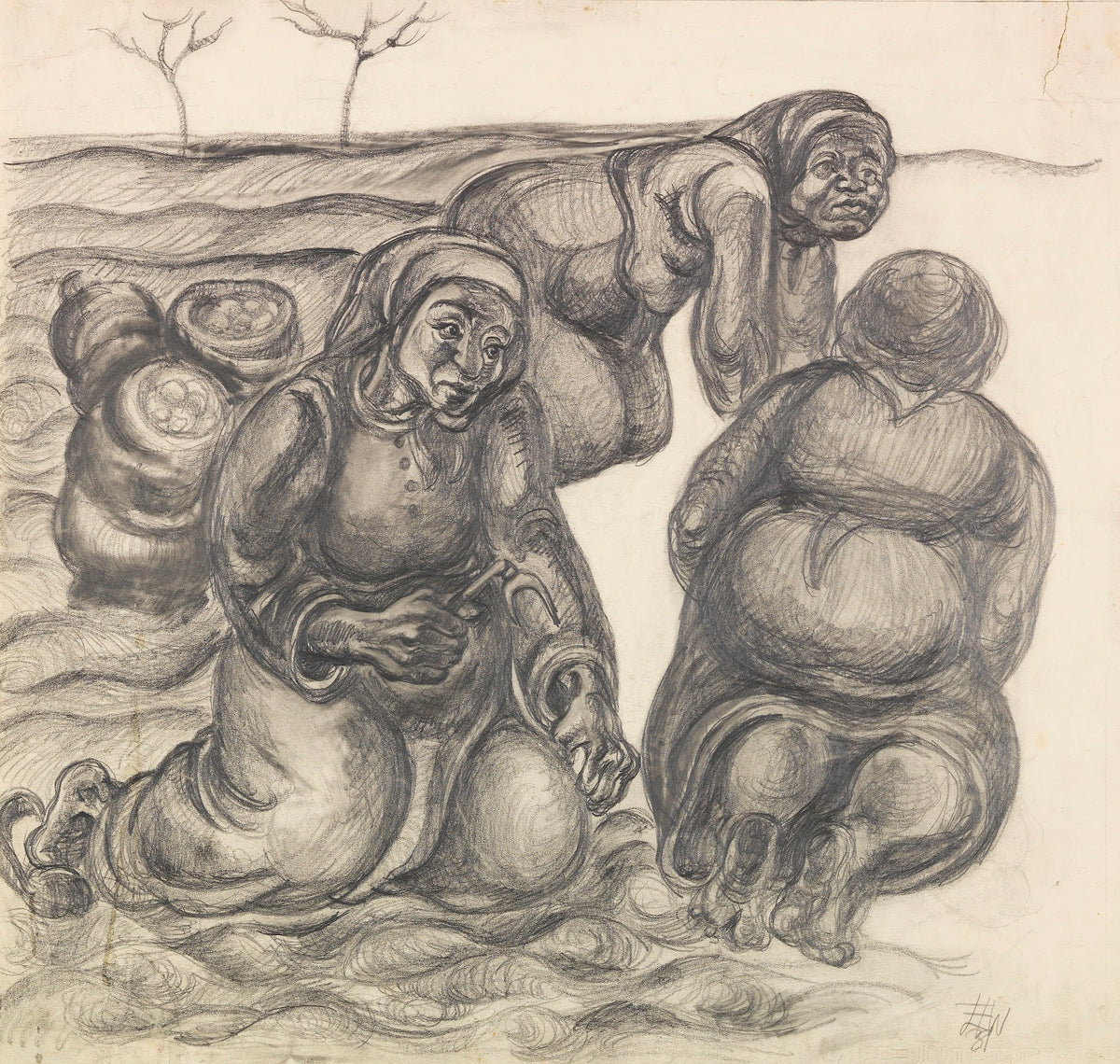 Drei Kartoffelweiber 1931