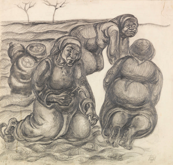 Drei Kartoffelweiber 1931