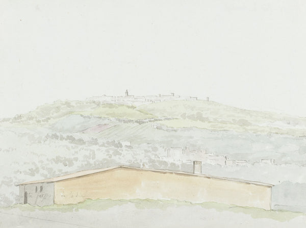 Klassieke zuil in haven van Brindisi 1778