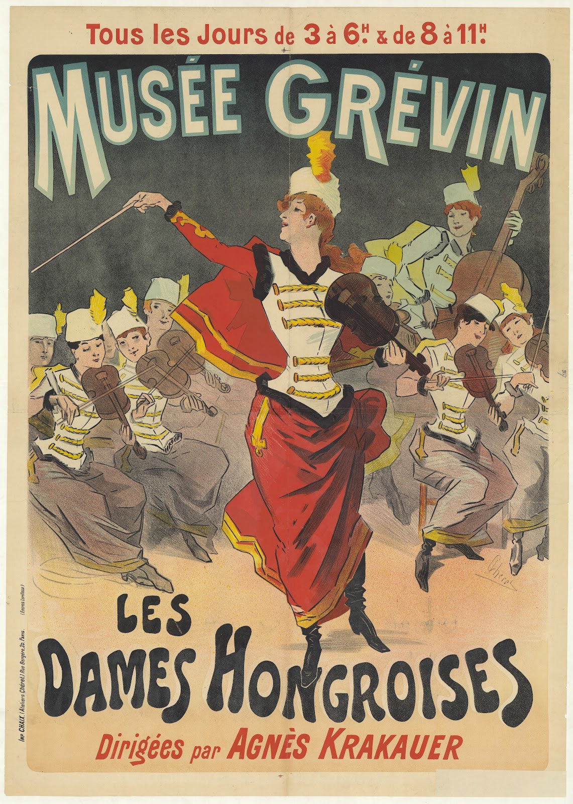 Musée Grévin Les Dames hongroises dirigées par Agnès Krakhauer 1887