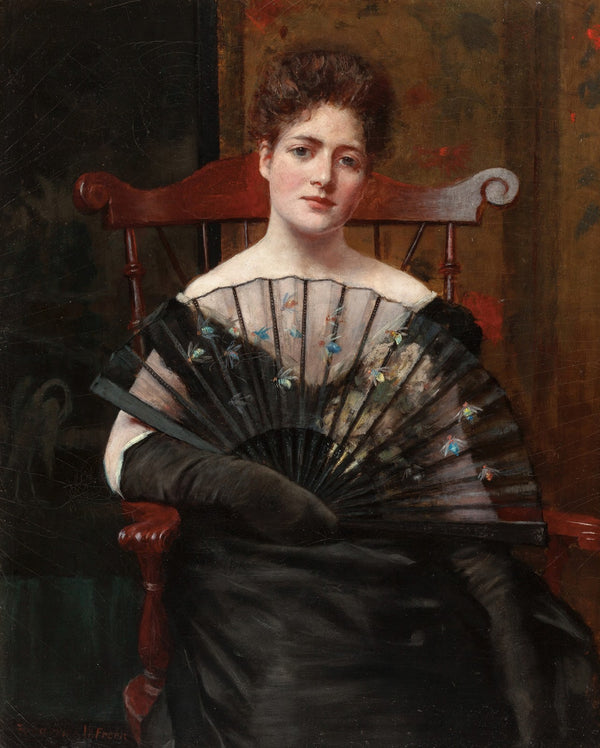 Portrait of the Artists Wife Margaret Cecilia Keenan circa 1886 7