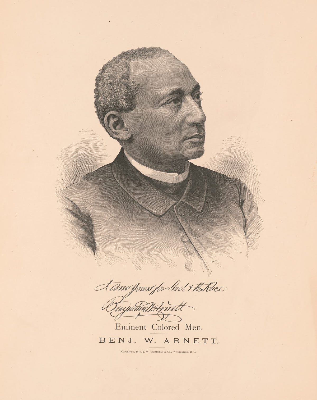 Eminent colored men Benjamin W Arnett 1886