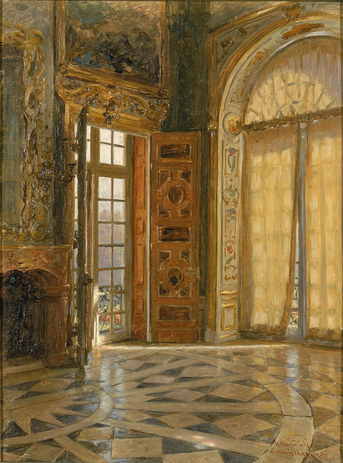 Vestibule Corner Schleissheim Prince Regent Luitpolds Palace 1880