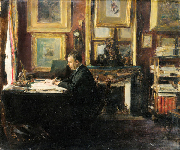 Comedian Constant Coquelin Aka CoquelinAîné In His Study