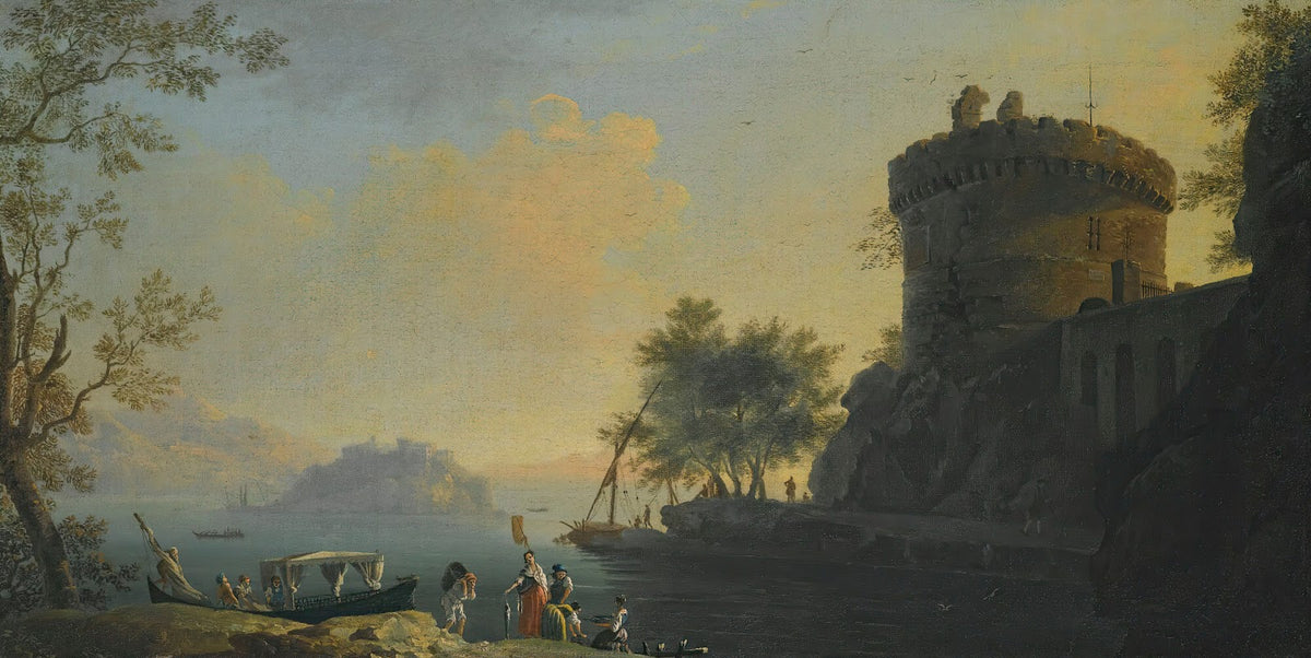 An Italianate Landscape With The Tomb Of The Plautii