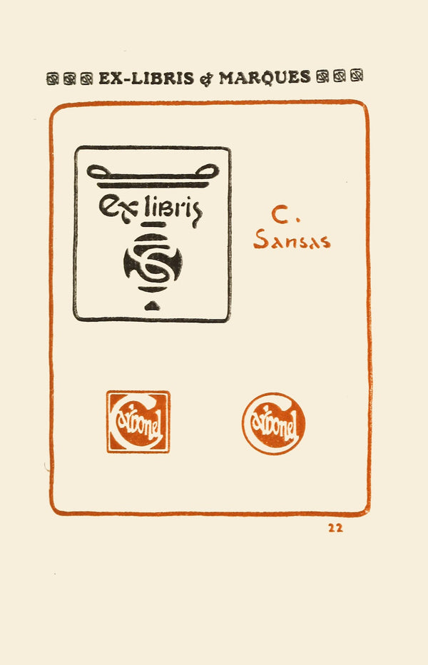 Le second livre des monogrammes, marques, cachets et es libris PL.20
