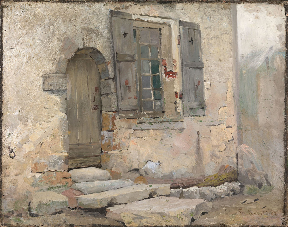House Wall in Grez 1882