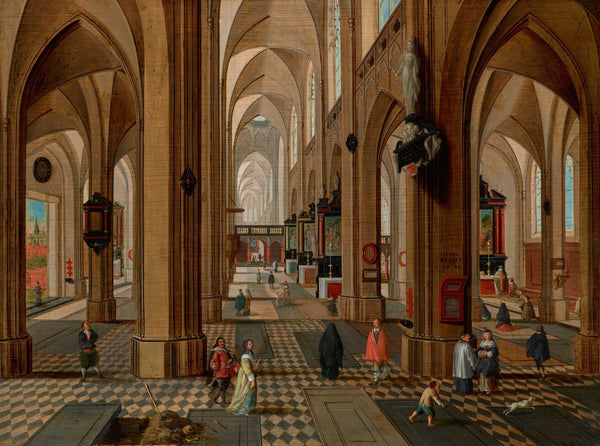 Interior of Antwerp Cathedral 1648