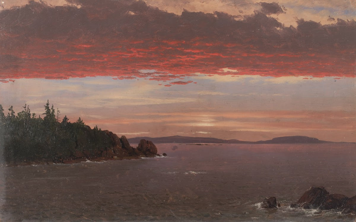 Schoodic Peninsula from Mount Desert at Sunrise 185055