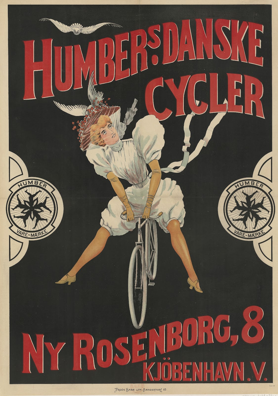 Humbers Danske Cycler Ny Rosenborg 8 KjöbenhavnV 1897