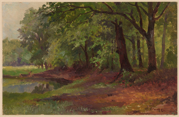 Forest Lanscape and a Pond 1892 1910