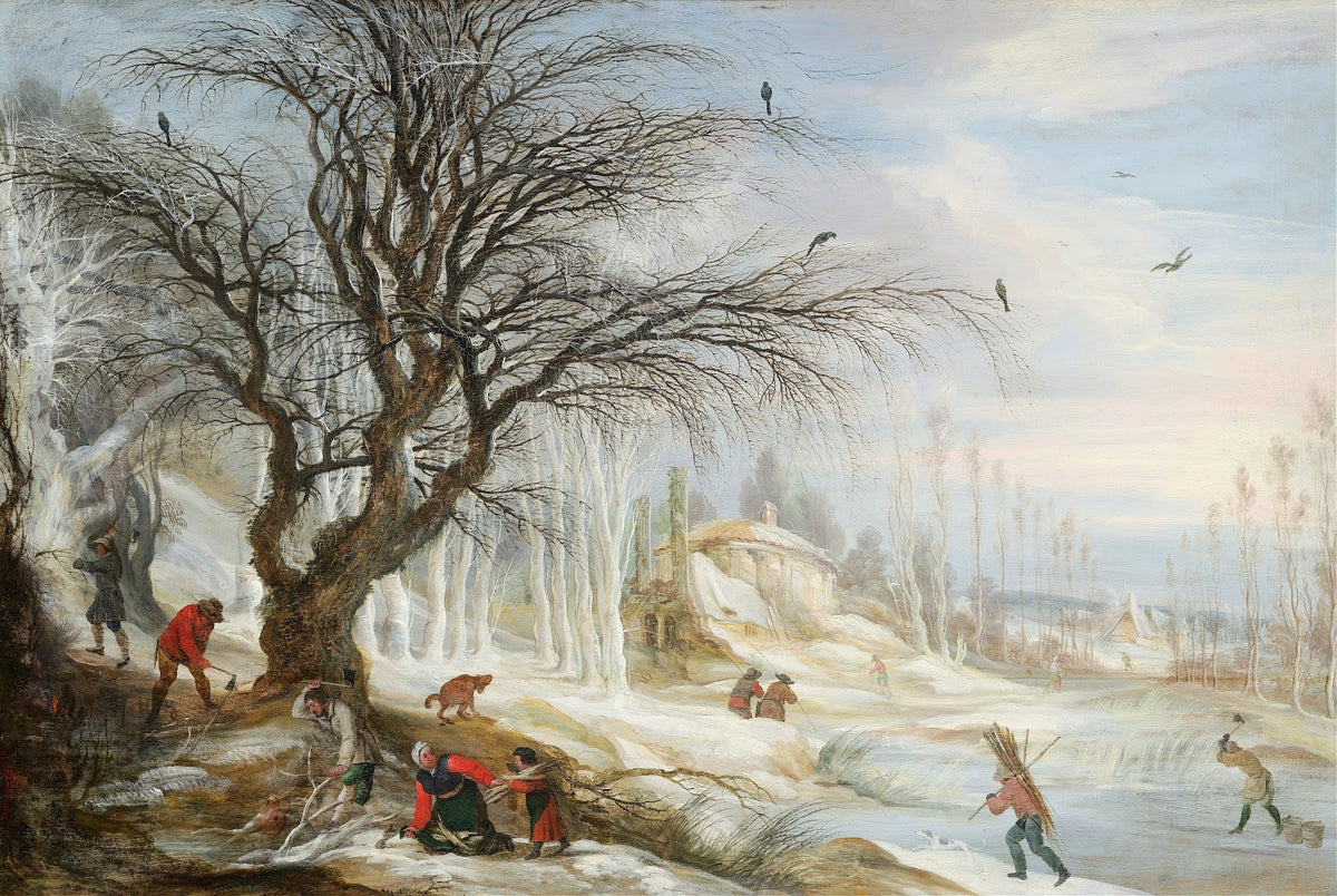 Winter Landscape with Wood Gatherers after 1617