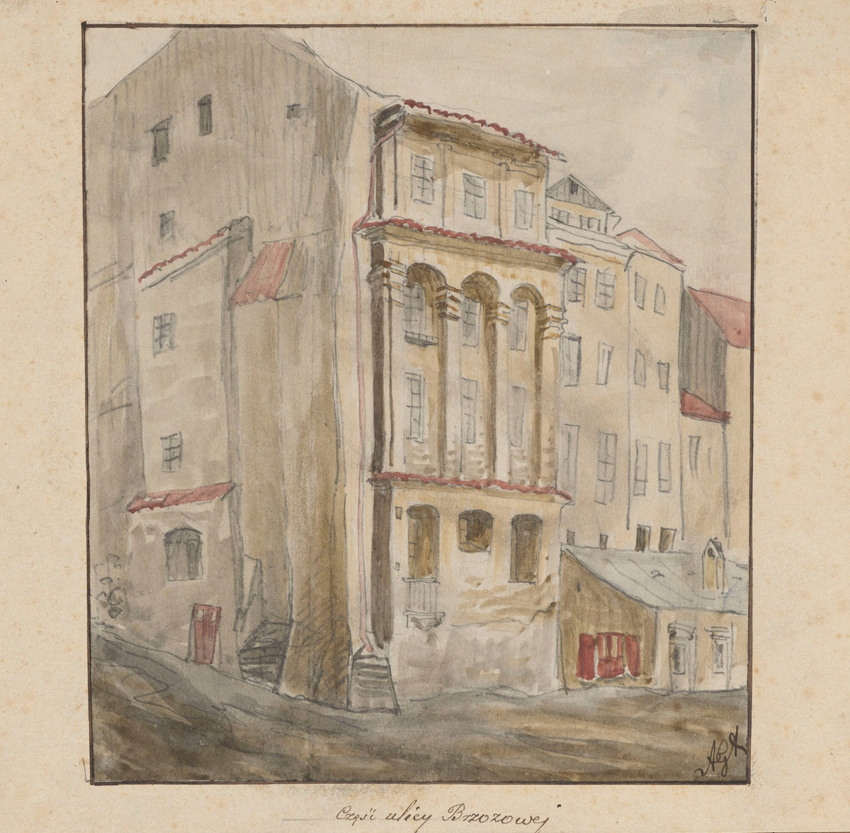 Part of Brzozowa Street 1850