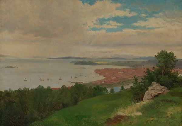 Blick auf Trondhjem 1854