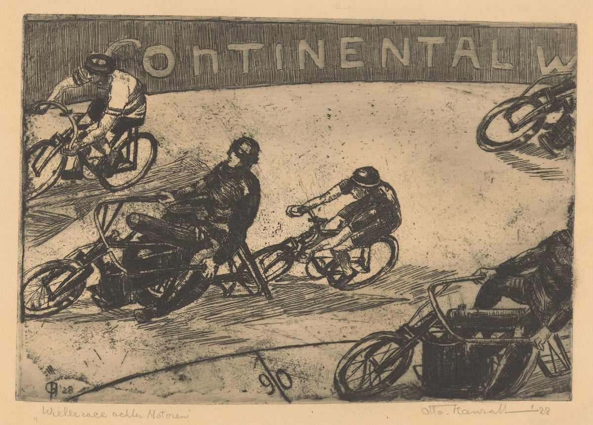 Wielerrace achter motoren 1928