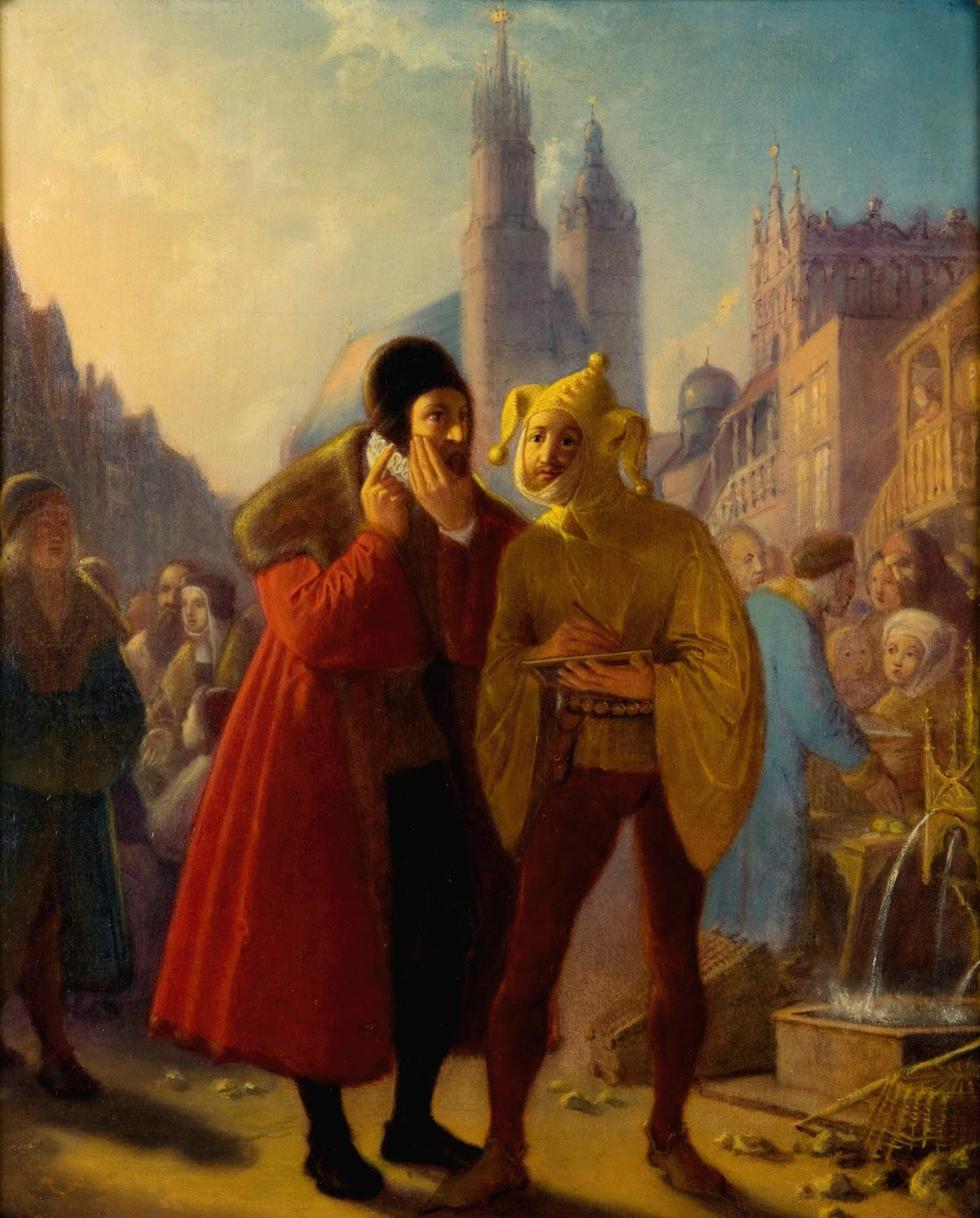 Stańczyk faking a toothache 1856