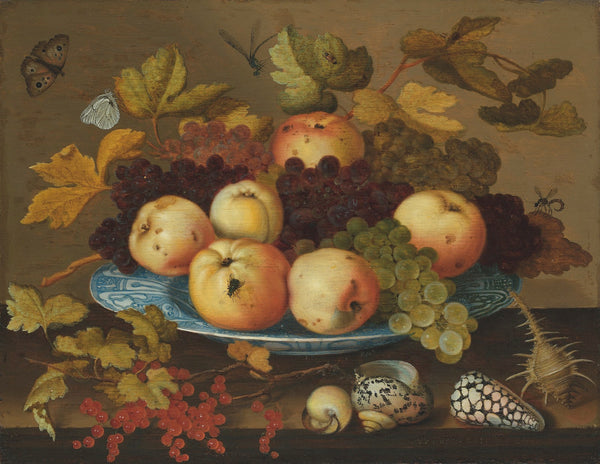 Fruit in a wan li porcelain dish on a table 1625