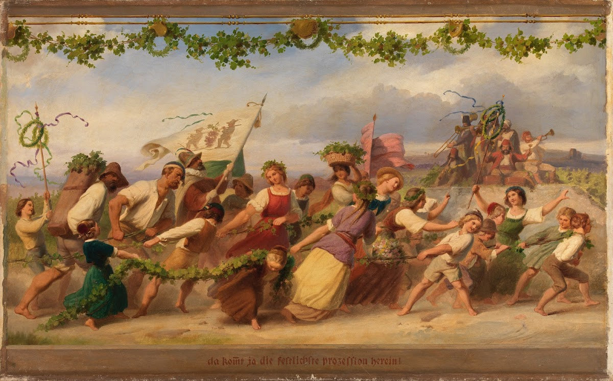 Triumph des Königs Wein 1 Bild after 1850