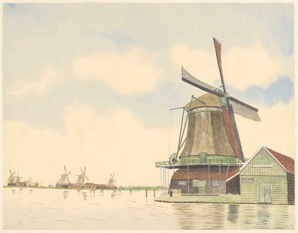 molens oliemolen later pelmolen Sint Willibrordus Oostzijde aan t Kalf gesloopt