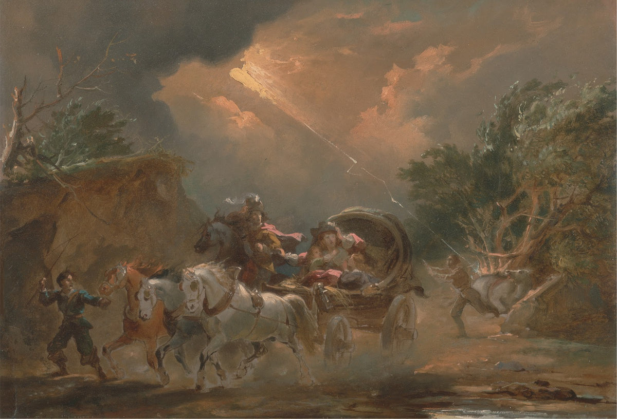 Coach in a Thunderstorm 1795