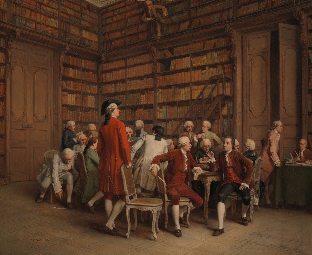 The Encyclopaedists in the Kings Library 1860