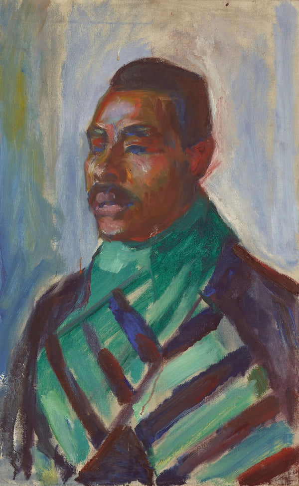 African with Green Scarf 1916