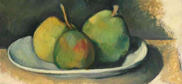 Poires dans une assiette blanche 1879 1880