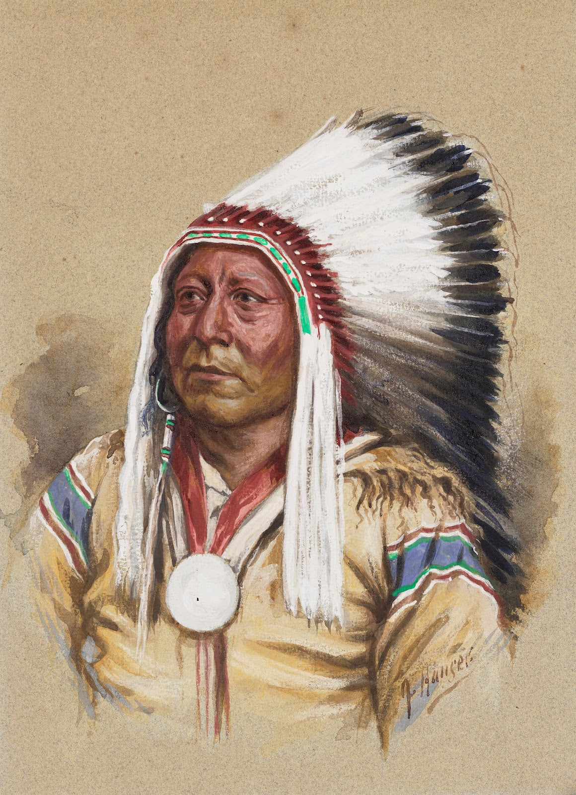 Ogalala Chief of the Sioux Indians