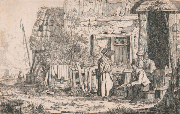Cottage with People