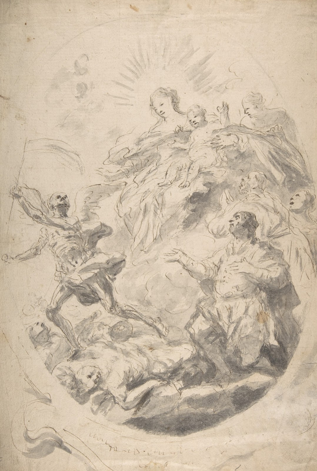 The Virgin and Child Intervening for Victims of the Plague