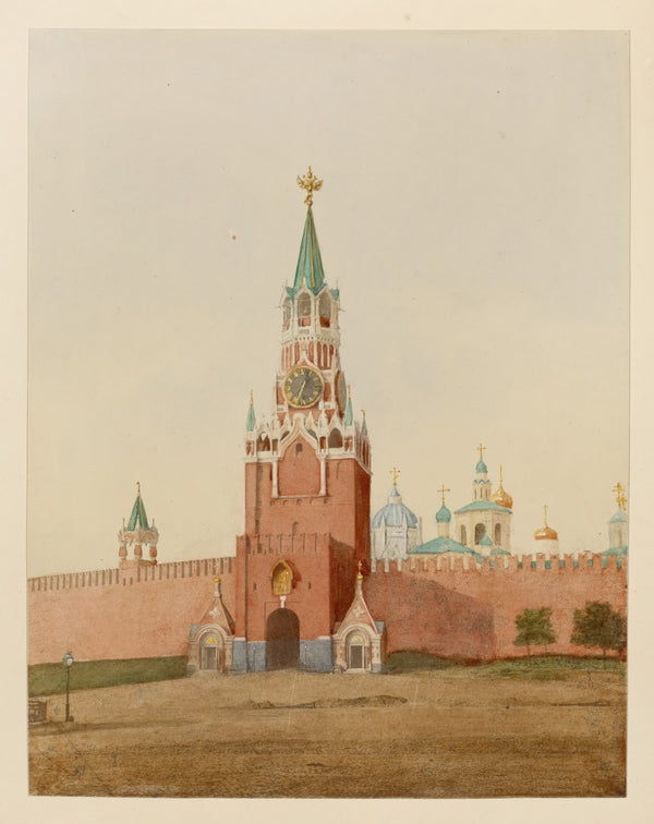 Spasskii vorot v Kremle 1880