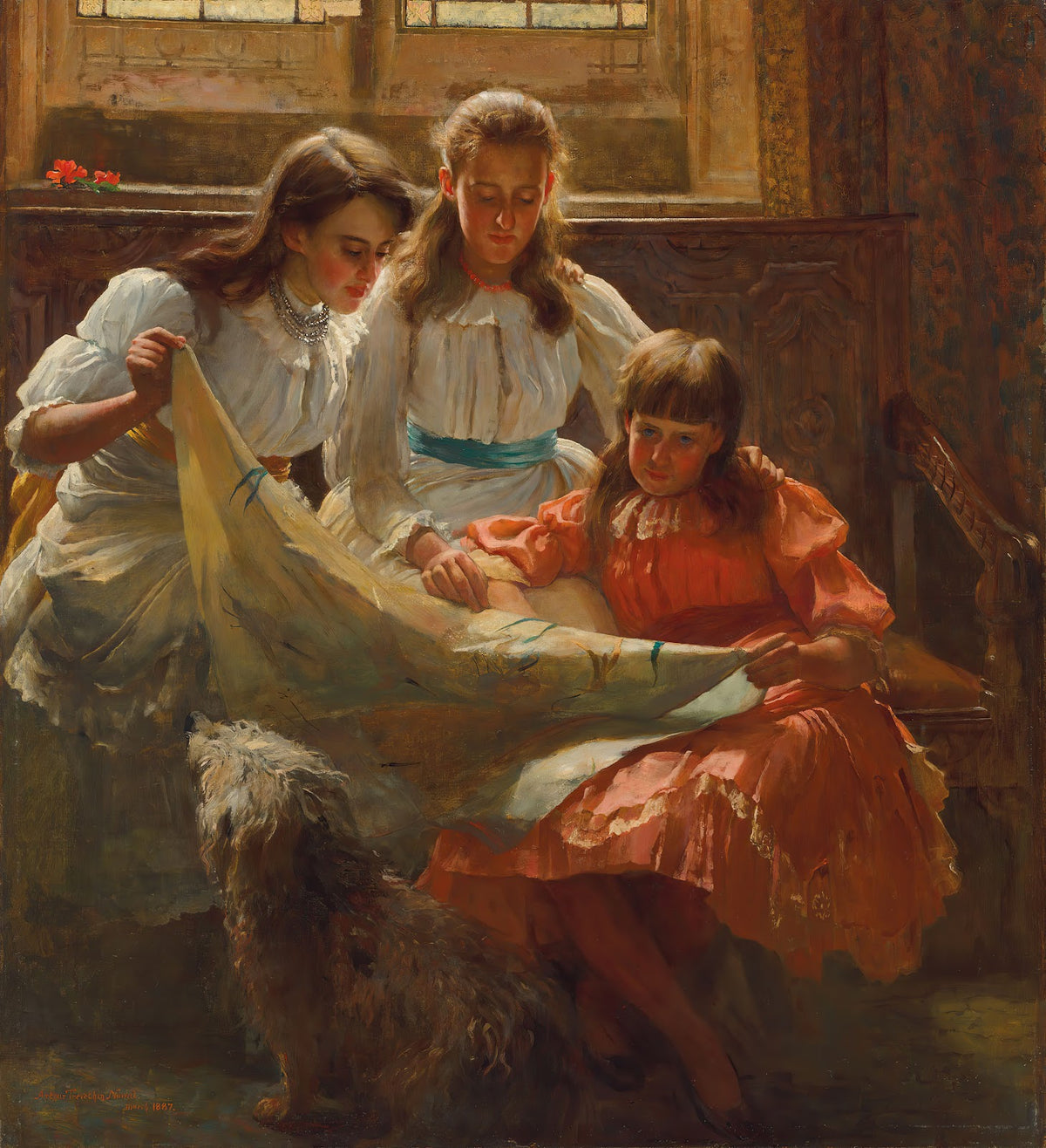 The reading lesson 1887