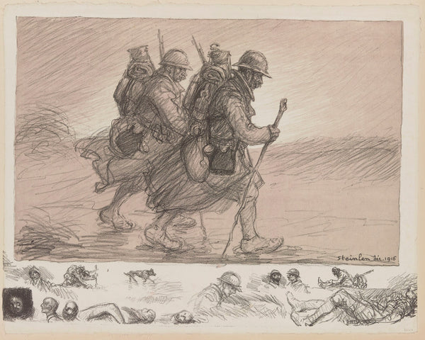 Poilus en marche 1916