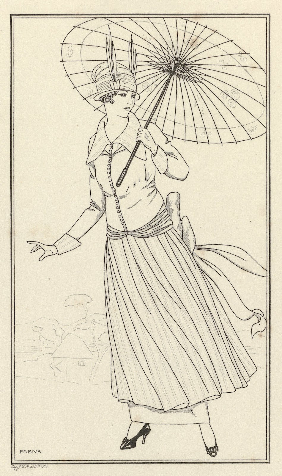 Robe de taffetas 1914
