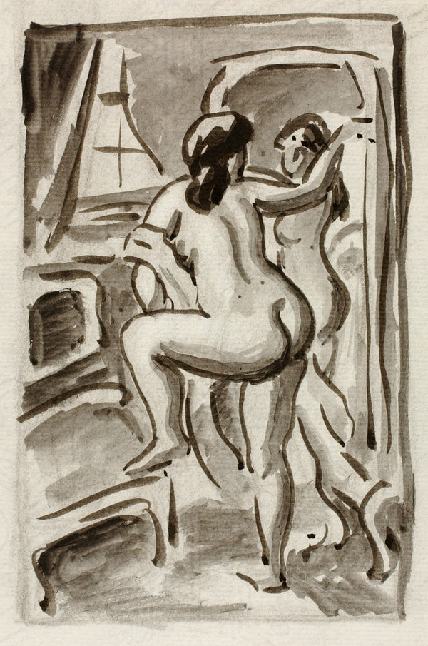 Two Standing Female Nudes
