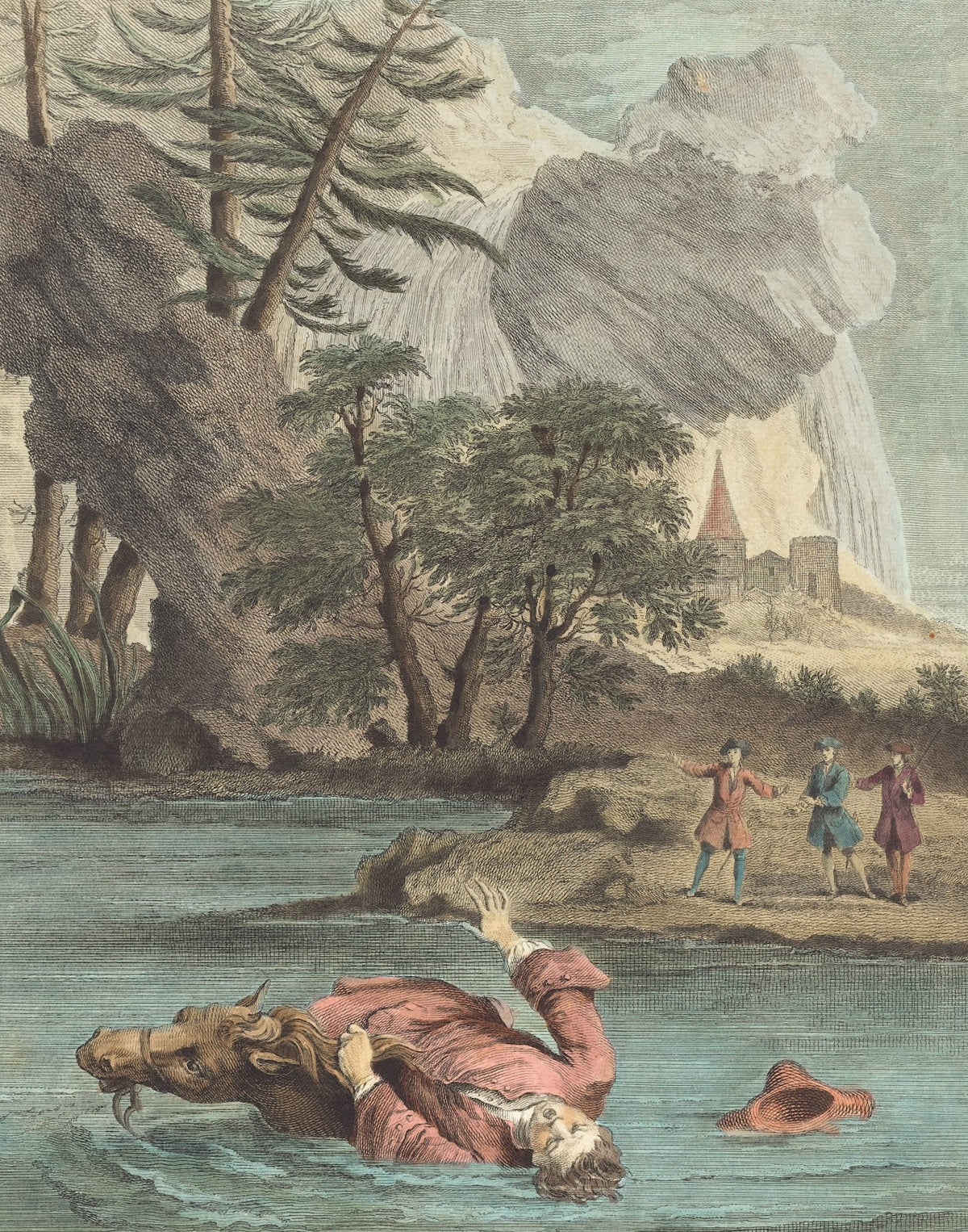 Le Torrent Et La Riviere The Torrent And The River published 1756