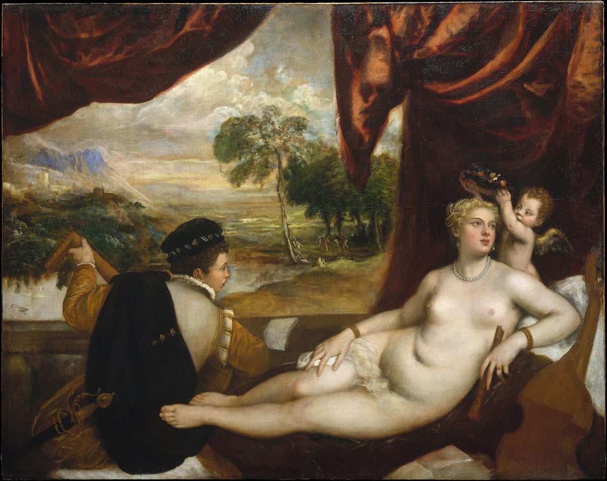 Venus and The Lute Player Ca 156570