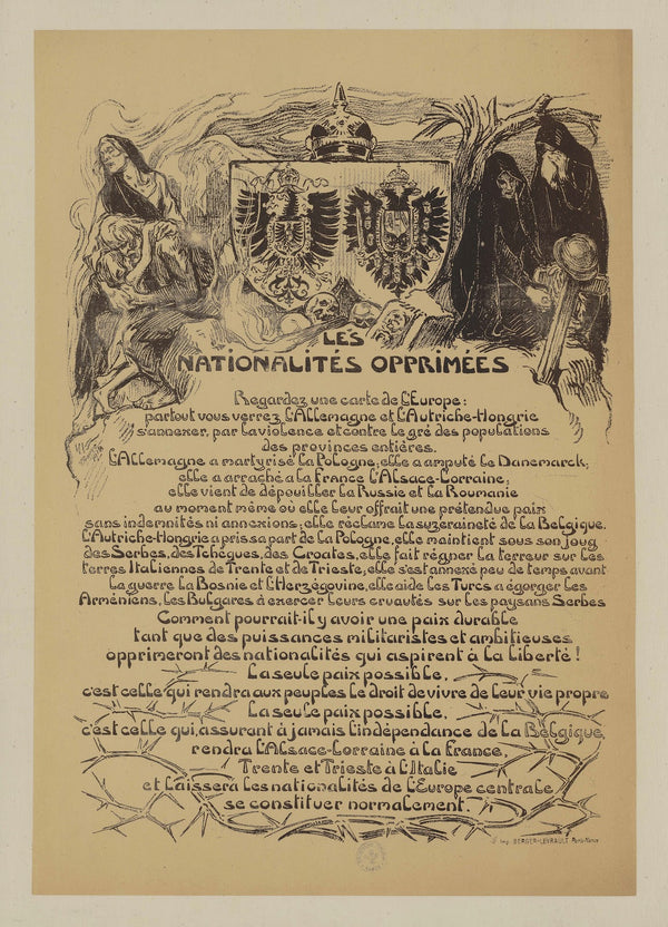 Les nationalités opprimées 1918